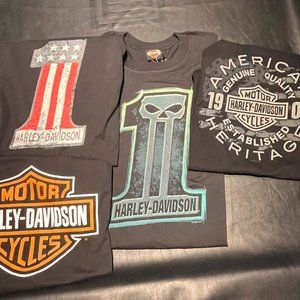 Harley Davidson T-Shirt Bundle 4 shirts